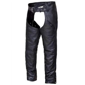 🏍️ Men’s Unik International Deep Pocket Leather Chaps Sz XL